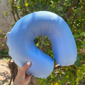 Cuellito para viajes ''CELESTE LISO''