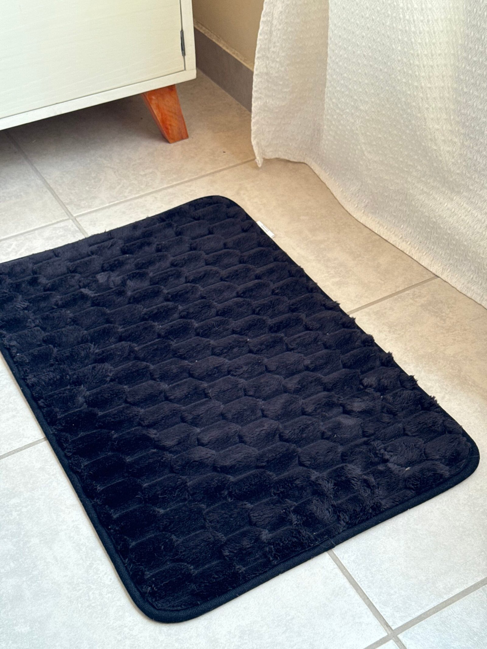 Alfombra ''EXAGONOS'' Piel de conejo - Image 2