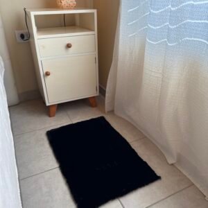 Alfombra " PELO CORTO SUAVE" Negra