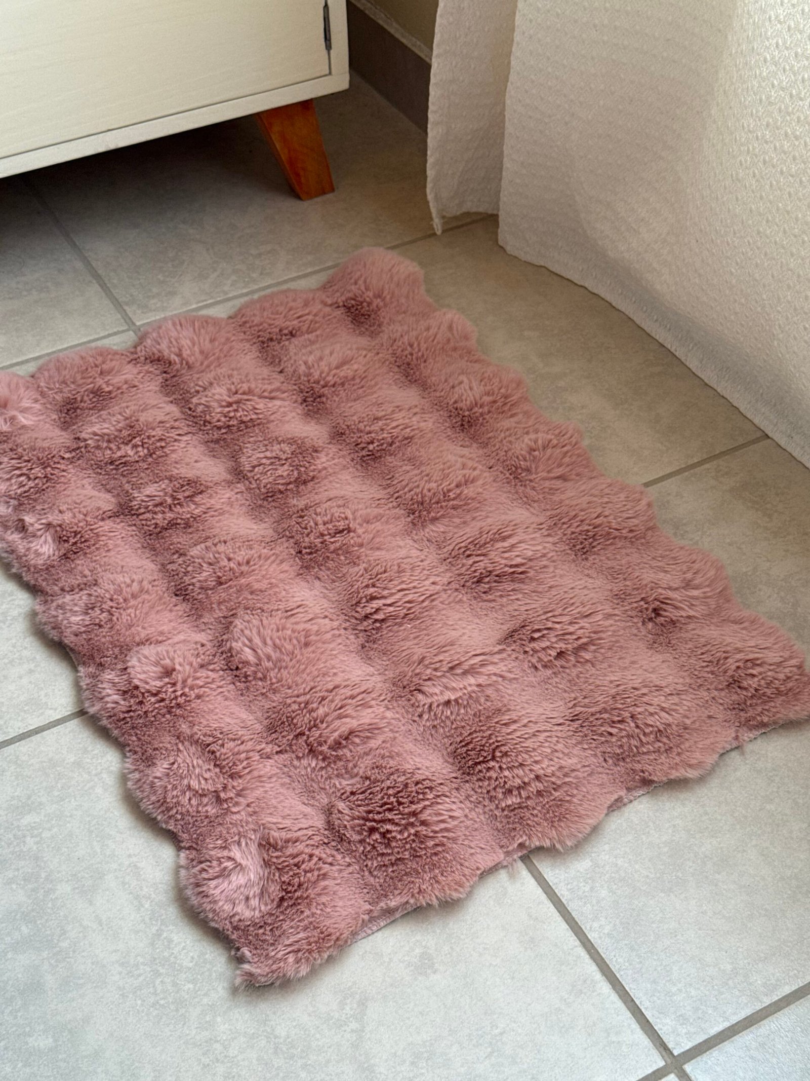 Alfombra ''PIEL DE CONEJO" Rosa Viejo - Image 2