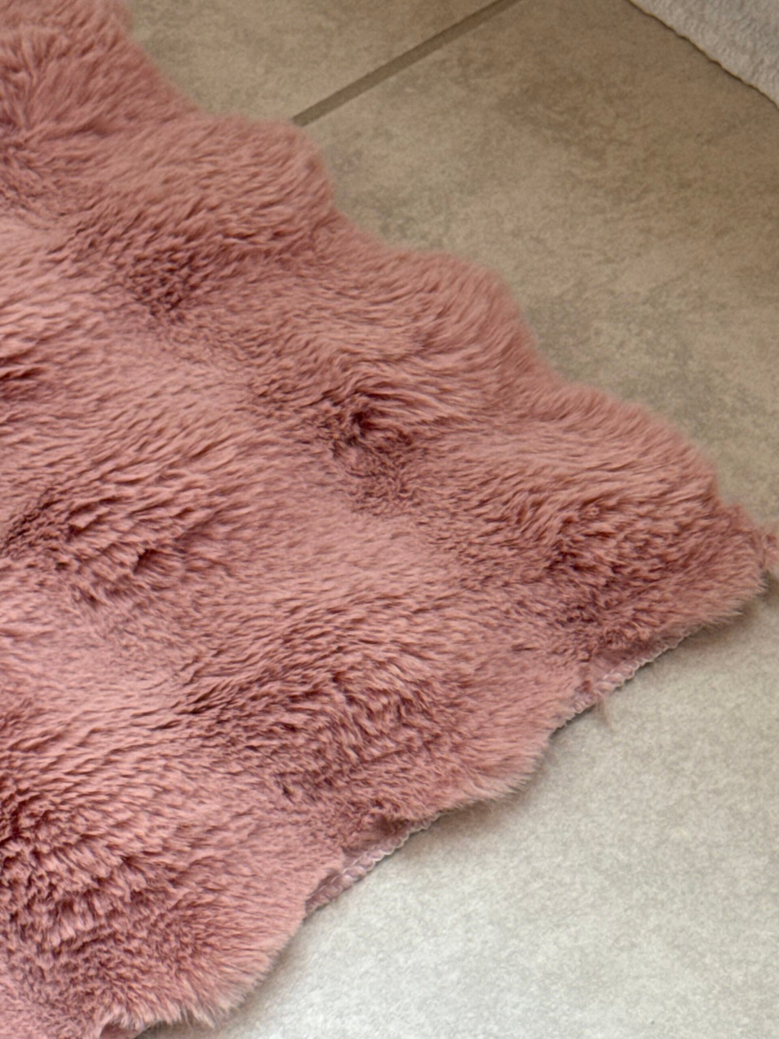 Alfombra ''PIEL DE CONEJO" Rosa Viejo - Image 3