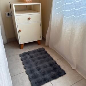 Alfombra " PIEL DE CONEJO" Gris