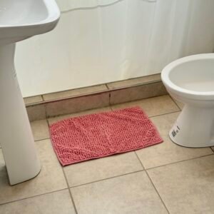 Alfombra "SHAGGY POMPÓN" Rectangular Rosa