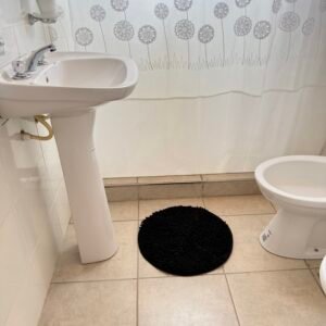 Alfombra "SHAGGY" REDONDA NEGRA